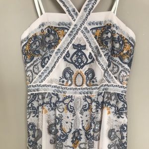 BCBG maxi embroidered dress